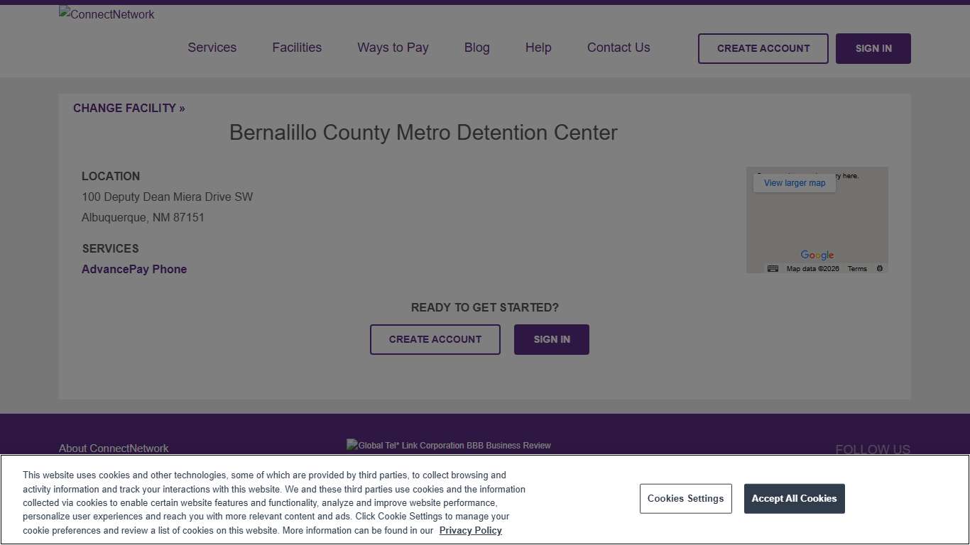 Bernalillo County Metro Detention Center ConnectNetwork